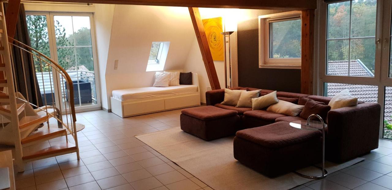 Eigenes Maisonettehaus In Idyllischer Lage Mit Balkon, Nahe Messe, 24H Self-Check In, Gratis Parken Schwabach Buitenkant foto